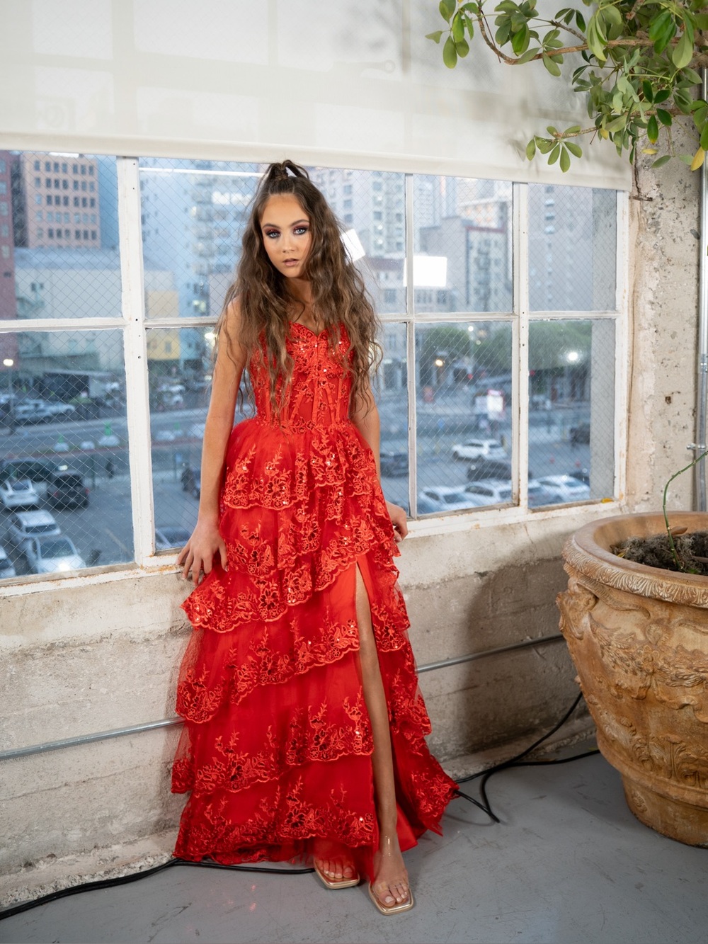 Formal Ballgown Red Size adult XXS